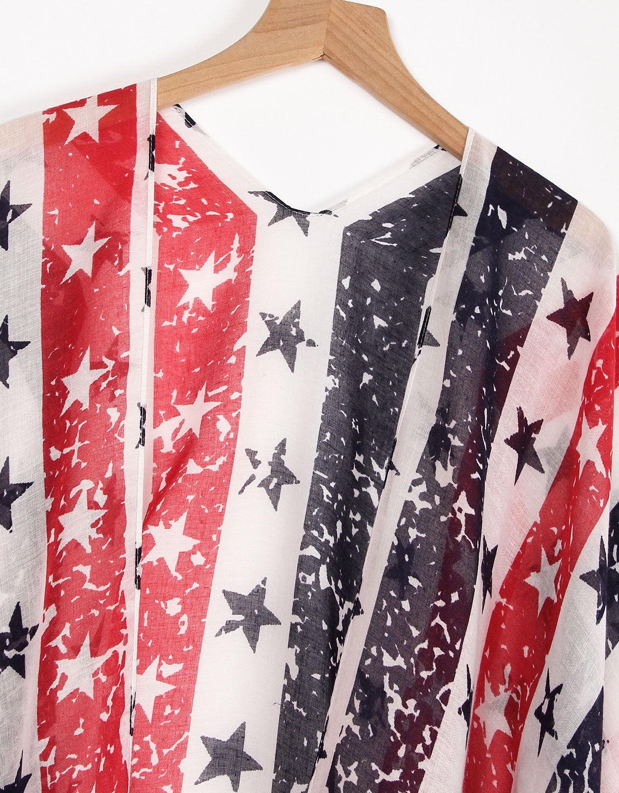 Flag Cardigan Swimsuit Kimono Cover-up