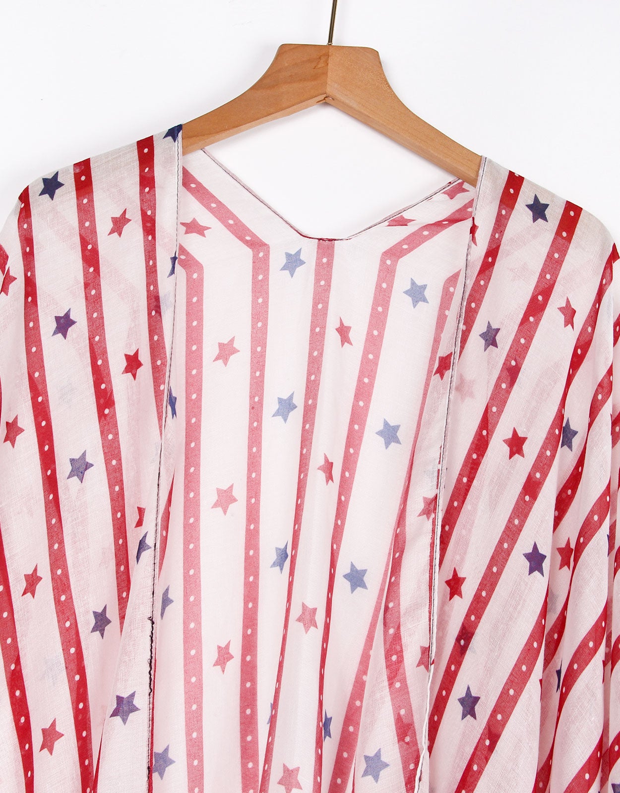 Flag Cardigan Swimsuit Kimono Cover-up