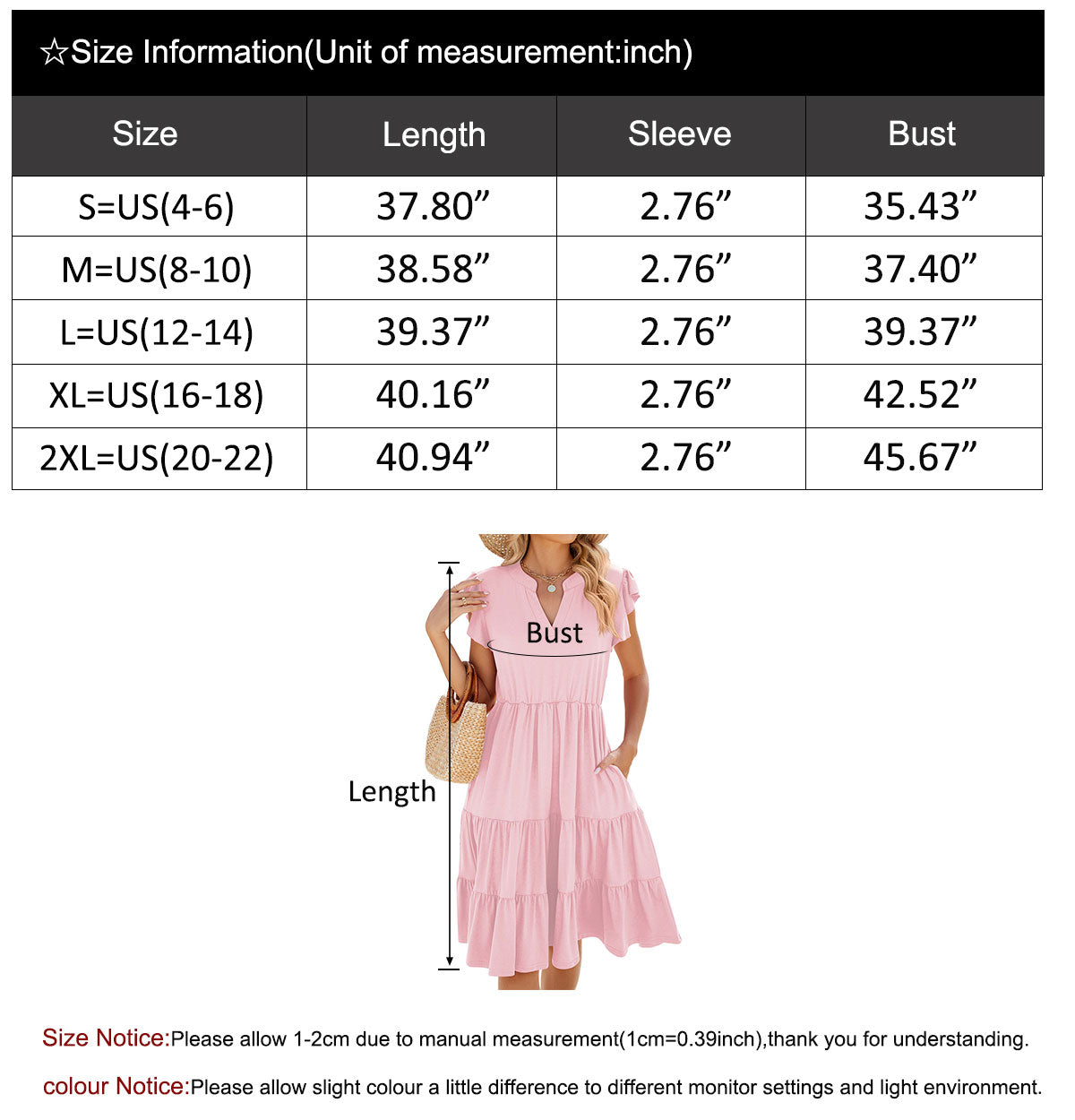V Neck Ruffled Sleeve Midi Dresses