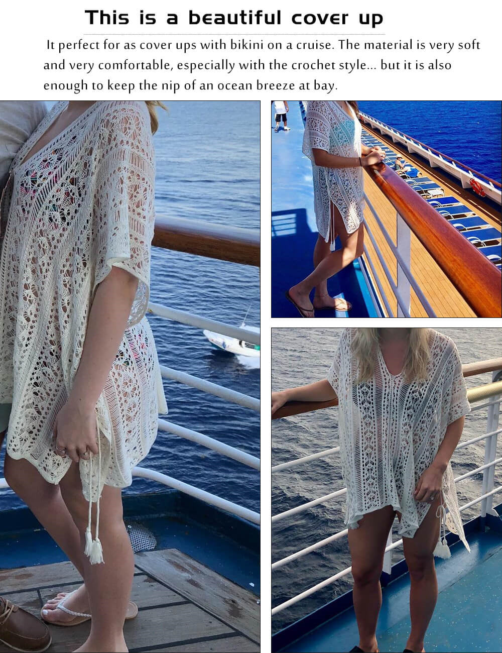 Women's Summer Fringe Hollow Beach Cover Up