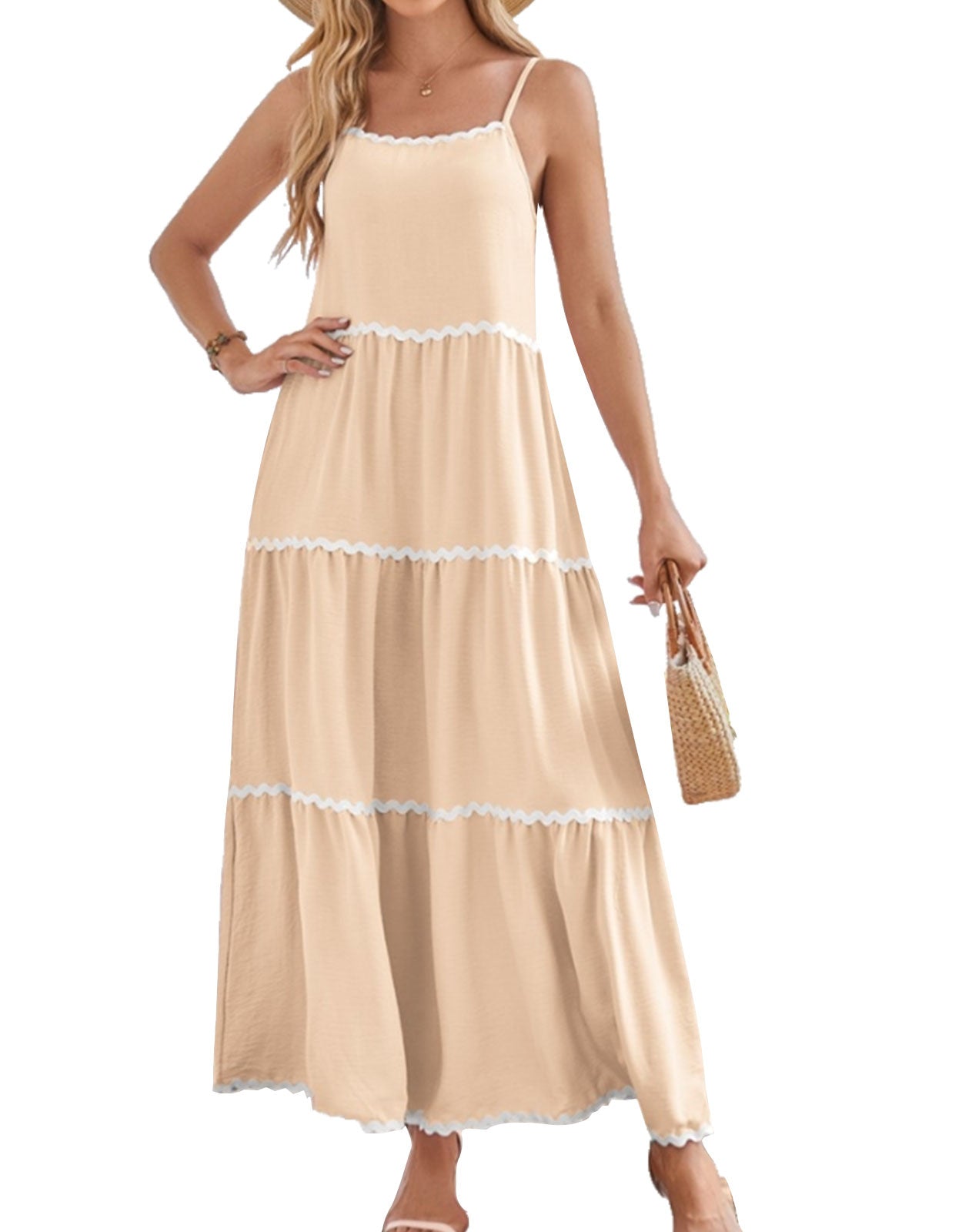 V Neck Ruffled Sleeve Midi Dresses