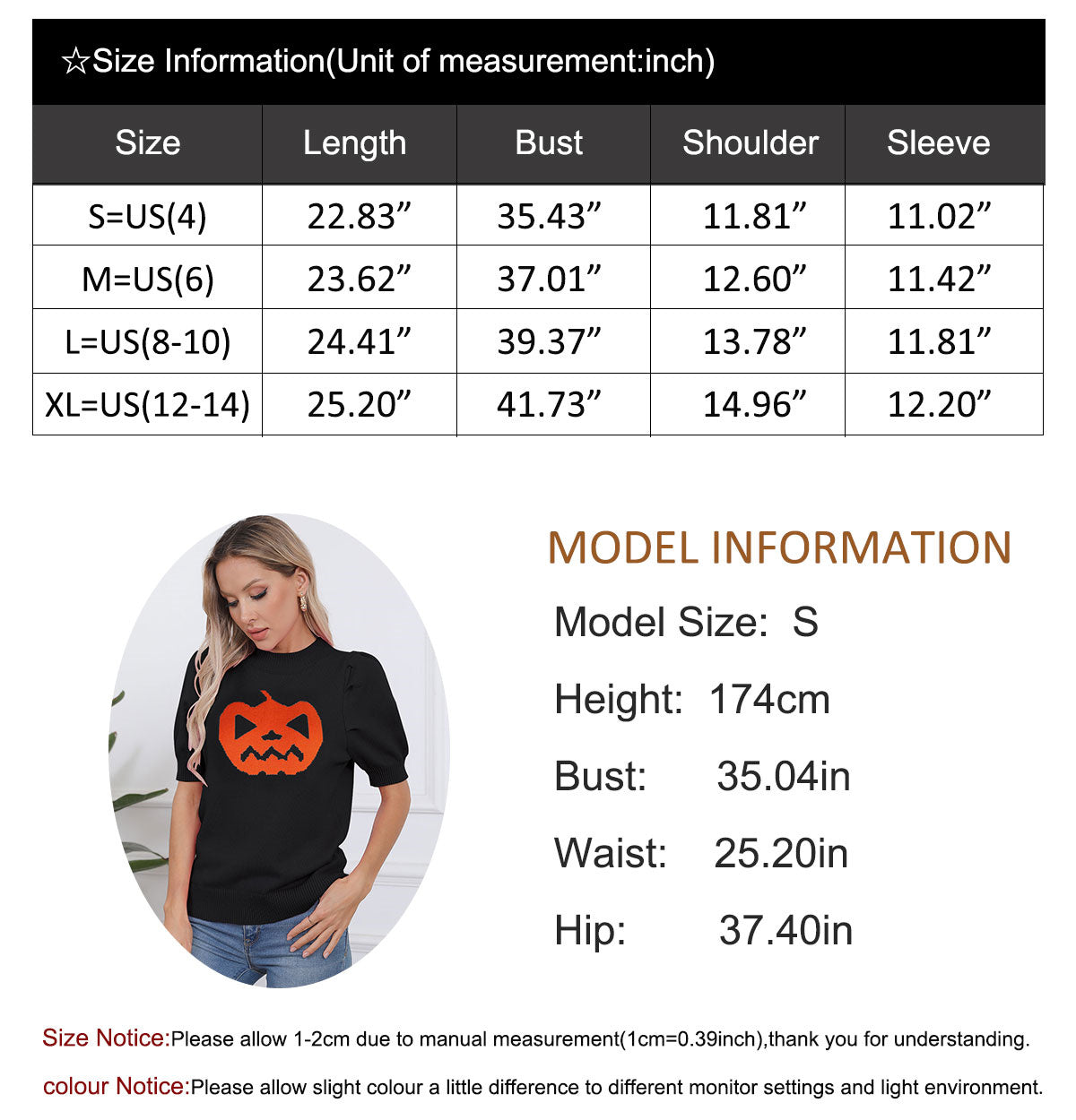 Halloween Pumpkin Ghost Short Sleeve Sweater
