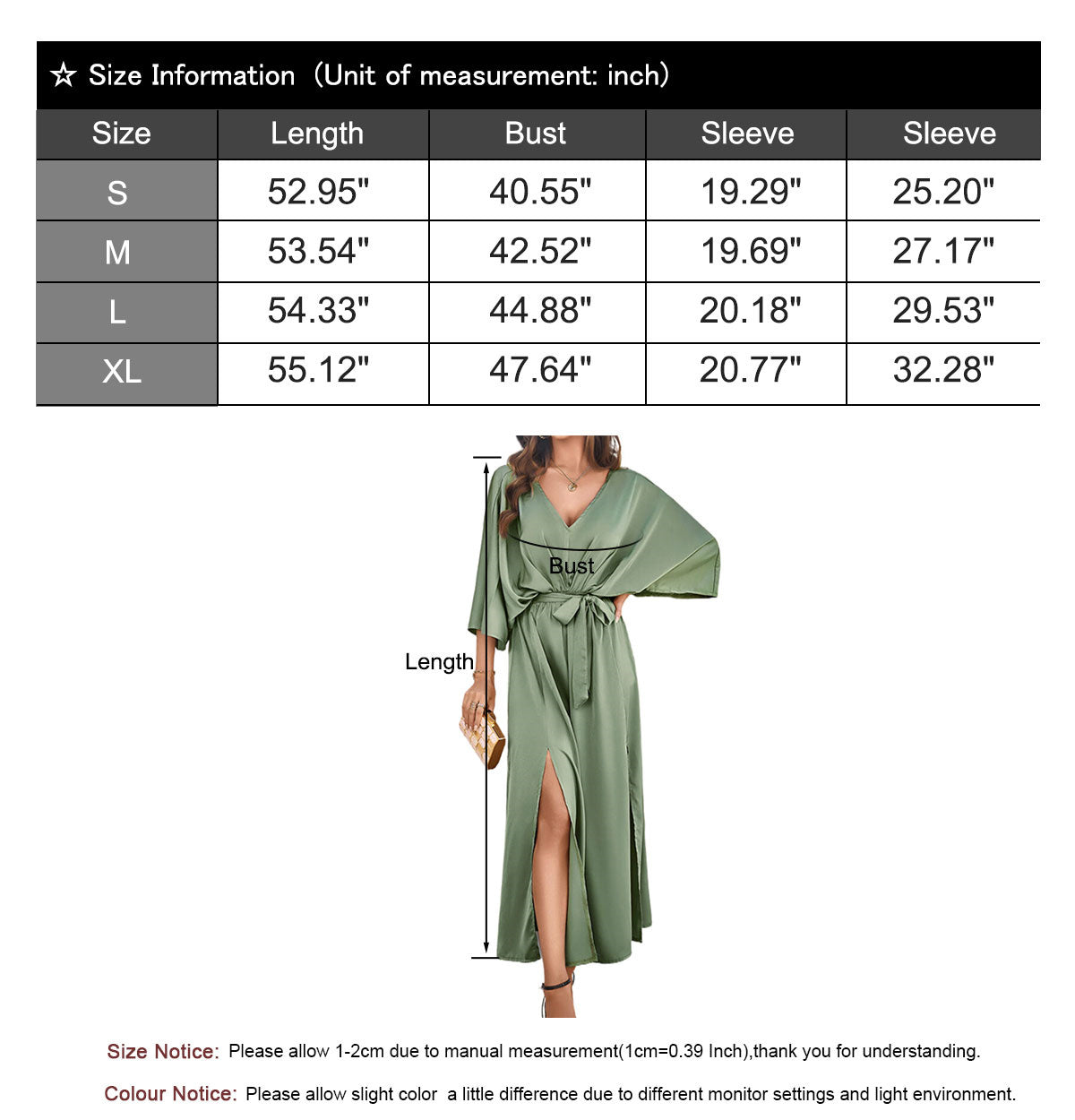 V-Neck Satin High Waist Loose Dress