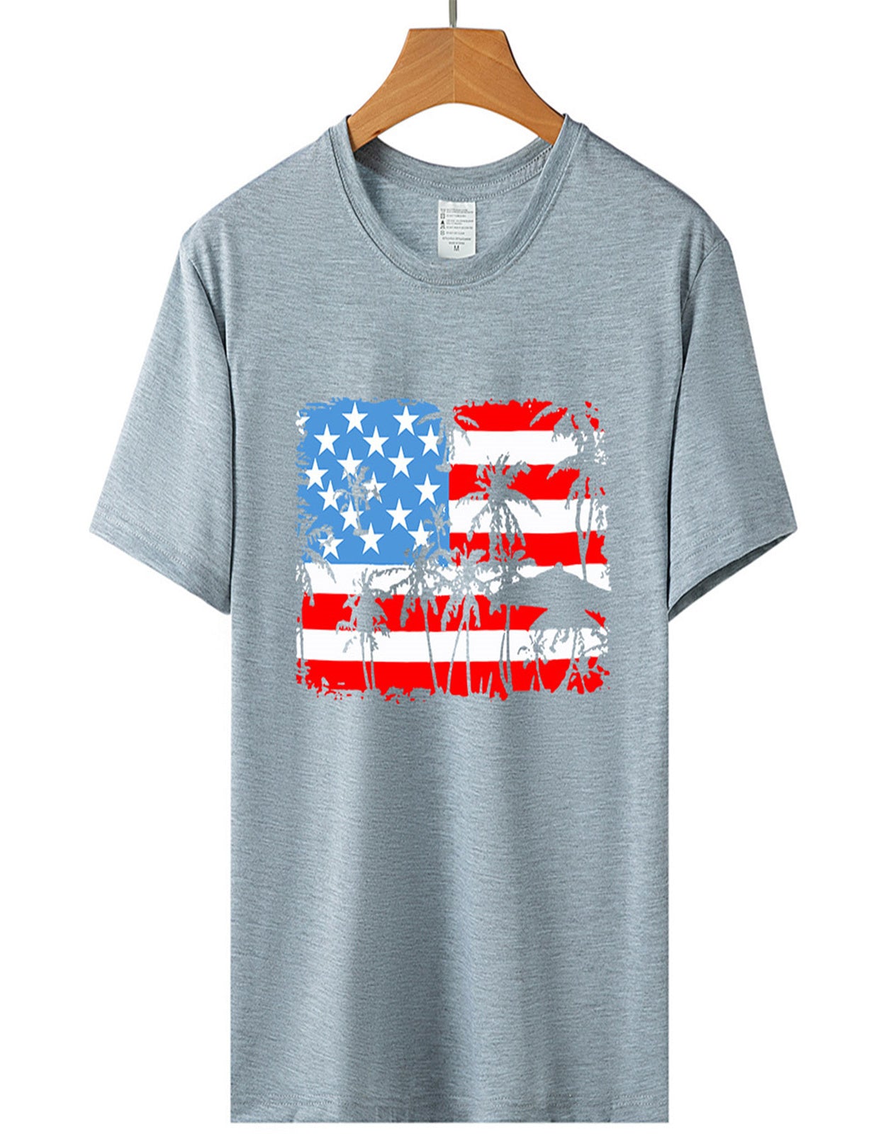 Women's American Patriotic Flag Stripes Stars T-shirt