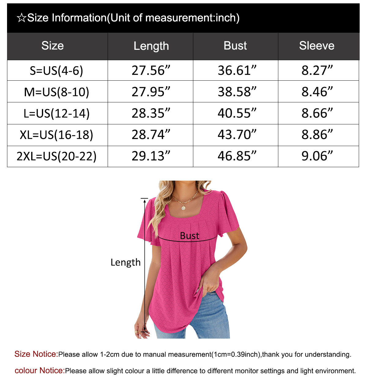 Summer Short-Length Ruffle Sleeve Round Neck Top