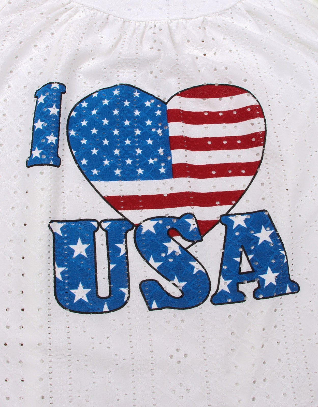 USA Flag Love Tank Top Lightweight Dress Cover Up