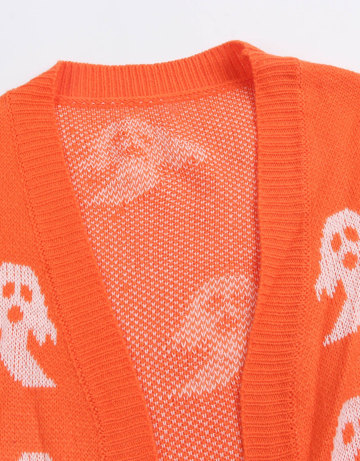 Halloween Long Sleeve Cardigan Ghost Sweater