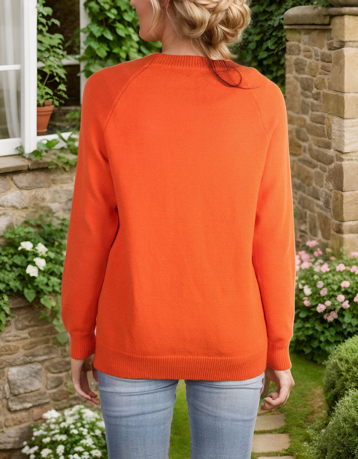Halloween Round Neck Long Sleeve Evil Smiley Face Sweater