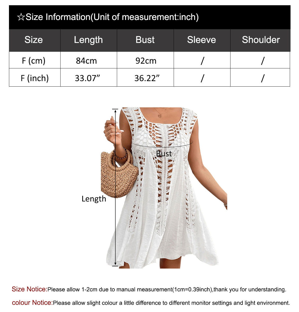 Women's round neck hollow flower hem mini cover-up