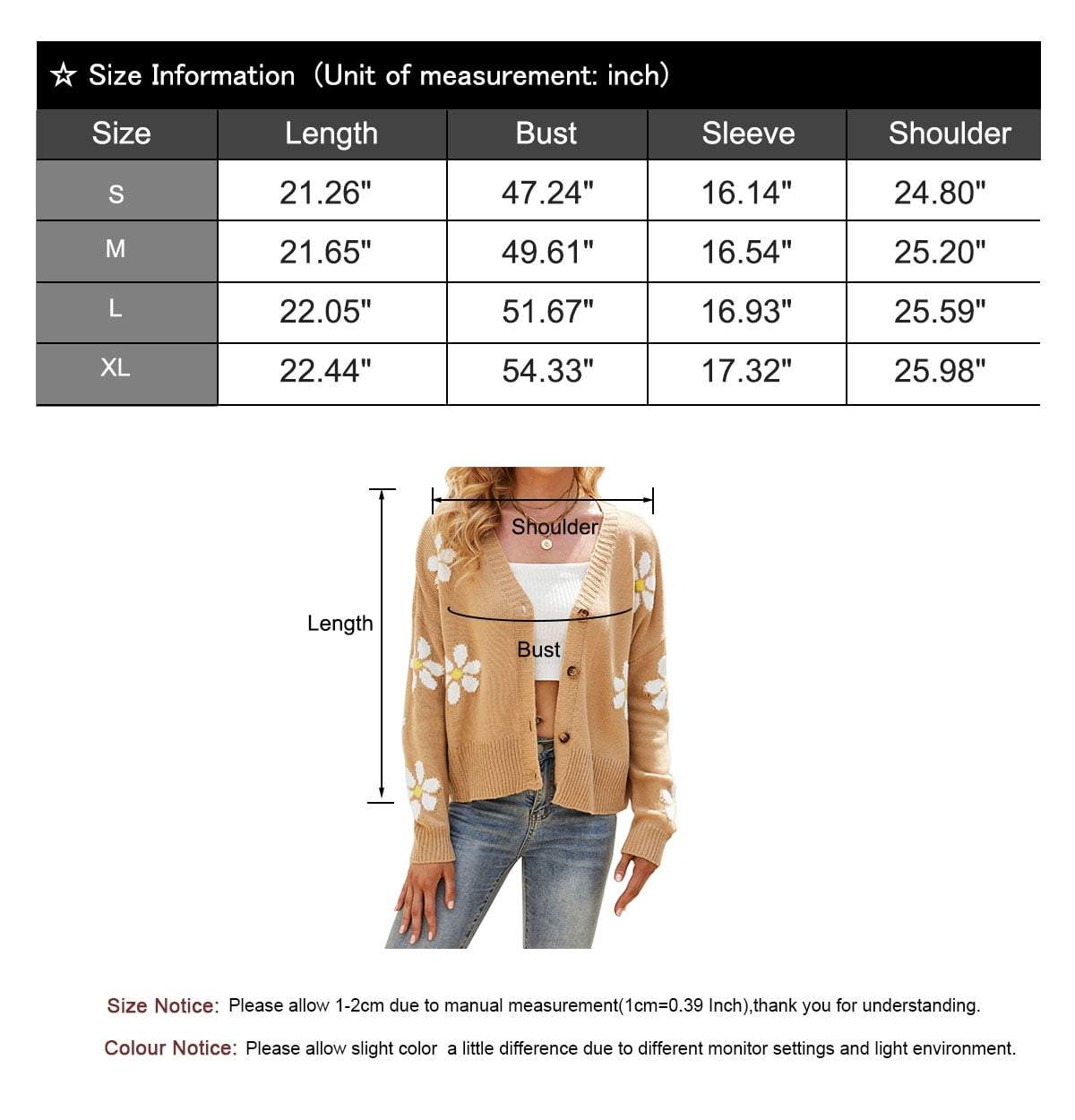 Cardigan Sweaters for Women Floral Print Button Down Womens Sweaters Loose Open Front Knit Coat Winter Sweaters Alsol Lamesa