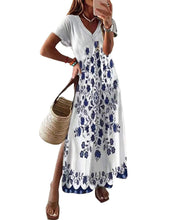 Load image into Gallery viewer, V Neck Summer Dress for Women
