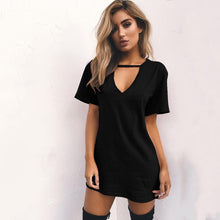 Load image into Gallery viewer, Jersey Short-Sleeve T-Shirt Dress
