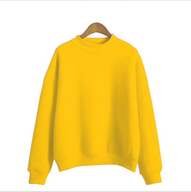 Casual Loose-fitting Basic Sweatershirt
