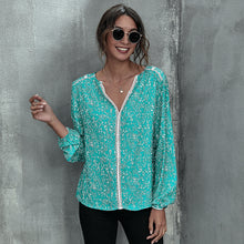 Load image into Gallery viewer, Summer Lace Tops Polka Dot Blouse Shirts
