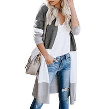 Load image into Gallery viewer, Colorblock Stripe Cardigan Sweaters for Women
