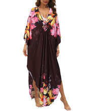 Load image into Gallery viewer, V Neck Tie Dye Print Long Dress
