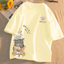 Load image into Gallery viewer, Funny Easter Day Cute Cat Print T Shirt
