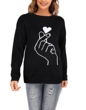 Load image into Gallery viewer, Love You Cute Heart Knitted Sweater
