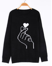 Load image into Gallery viewer, Love You Cute Heart Knitted Sweater
