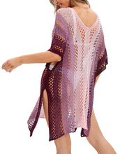 Load image into Gallery viewer, Colorful See-through Crochet Beach Dresses
