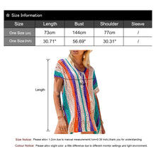 Load image into Gallery viewer, Sexy Rainbow Crochet Beach Dresses Summer Outfit
