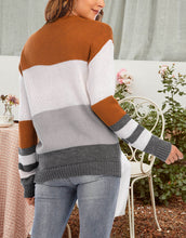 Load image into Gallery viewer, Casual Colorblock Sweater. Inspiring Street Style
