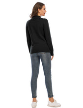 Load image into Gallery viewer, Simple Black Mock Neck Sweatershirt
