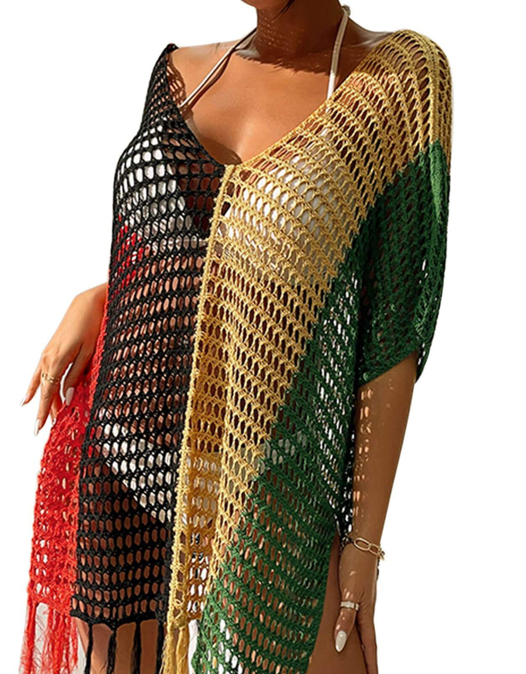 See through Crochet Bathing Suit Cover Ups
