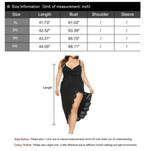 Load image into Gallery viewer, Plus Size Spaghetti Strap and Backless Wrap Cami Dress
