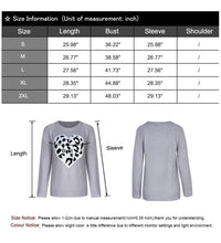 Load image into Gallery viewer, Leopard Heart Casual Pullover Sweaters Tops
