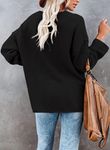 Load image into Gallery viewer, Waffle Knit Ribbed Sweater Pullover

