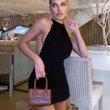 Load image into Gallery viewer, Halter Backless Bodycon Mini Dress
