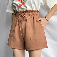Load image into Gallery viewer, Casual High Waist Lightweight Shorts with Pockets
