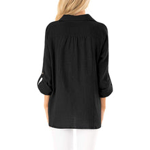 Load image into Gallery viewer, Simple and Basic Blouse with Button Cuffs
