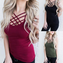Load image into Gallery viewer, Summer Soild  Sleeveless Camisole Tops
