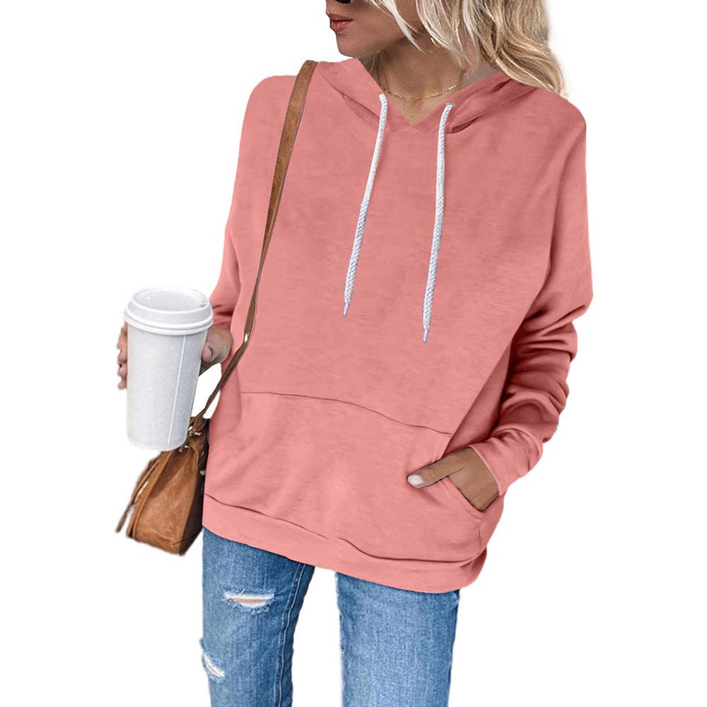 Loose Drawstring Pullover Hoodies with Pocket