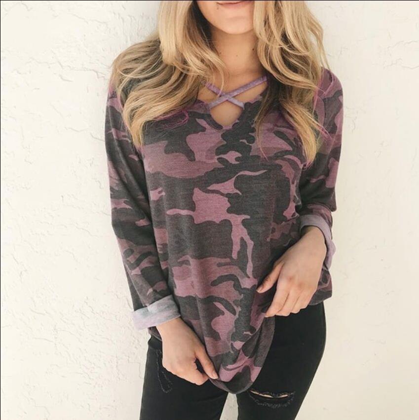 Leopard Camouflage Print Tops