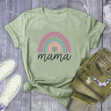 Load image into Gallery viewer, Mama Letter Graphic T Shirts for Women

