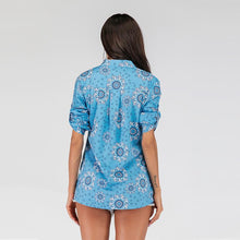 Load image into Gallery viewer, Floral Printed Cuffed Sleeve blouses
