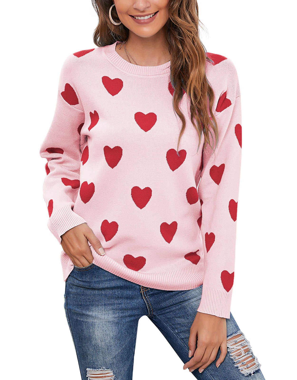 Casual Heart Sweater