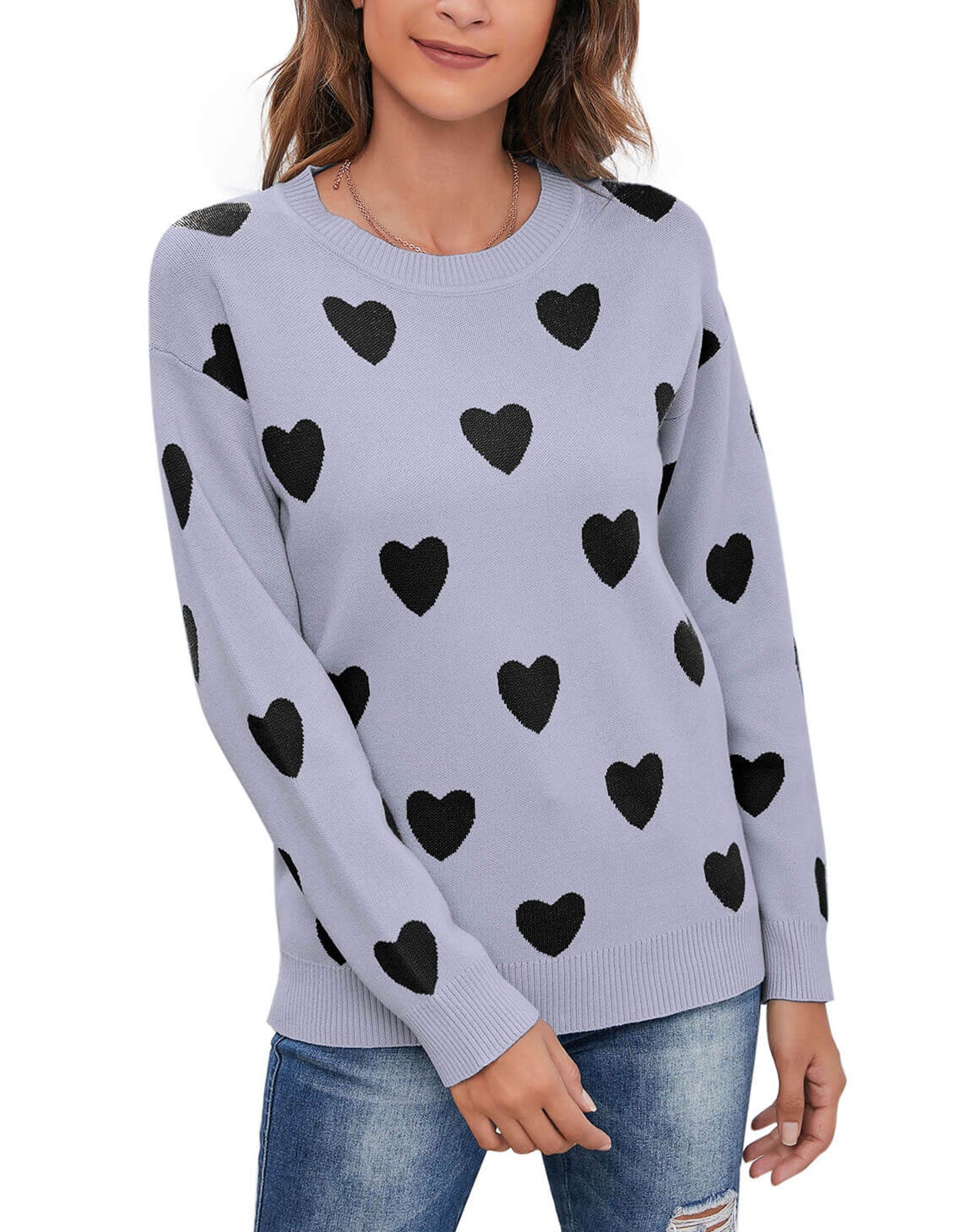 Casual Heart Sweater