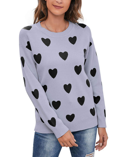 Casual Heart Sweater