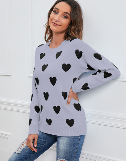 Casual Heart Sweater