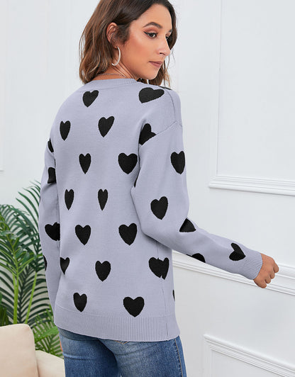 Casual Heart Sweater