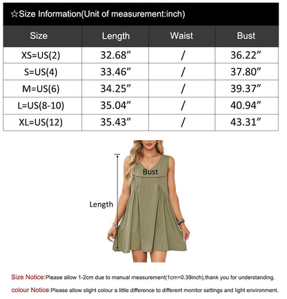 Casual Summer V-Neck Pocket Mini Dress