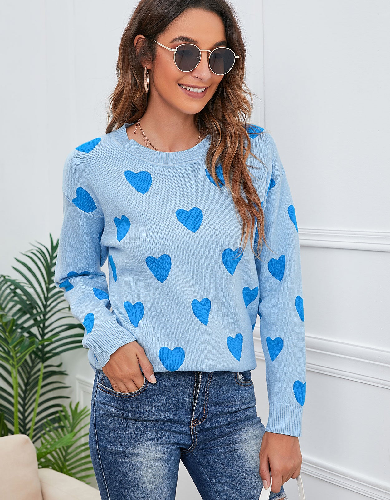 Casual Heart Sweater