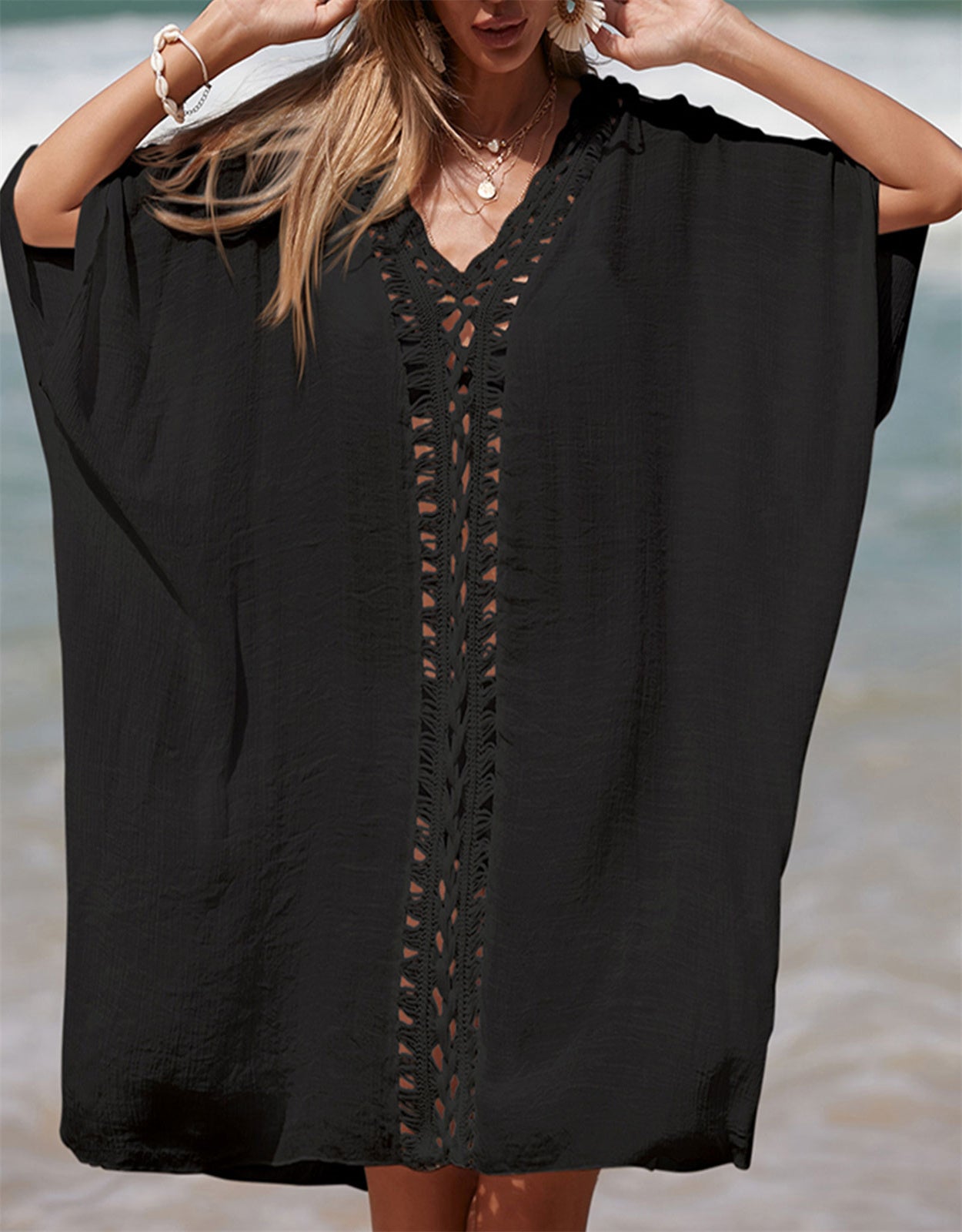 Women's loose sun-proof sexy beach cover-up
