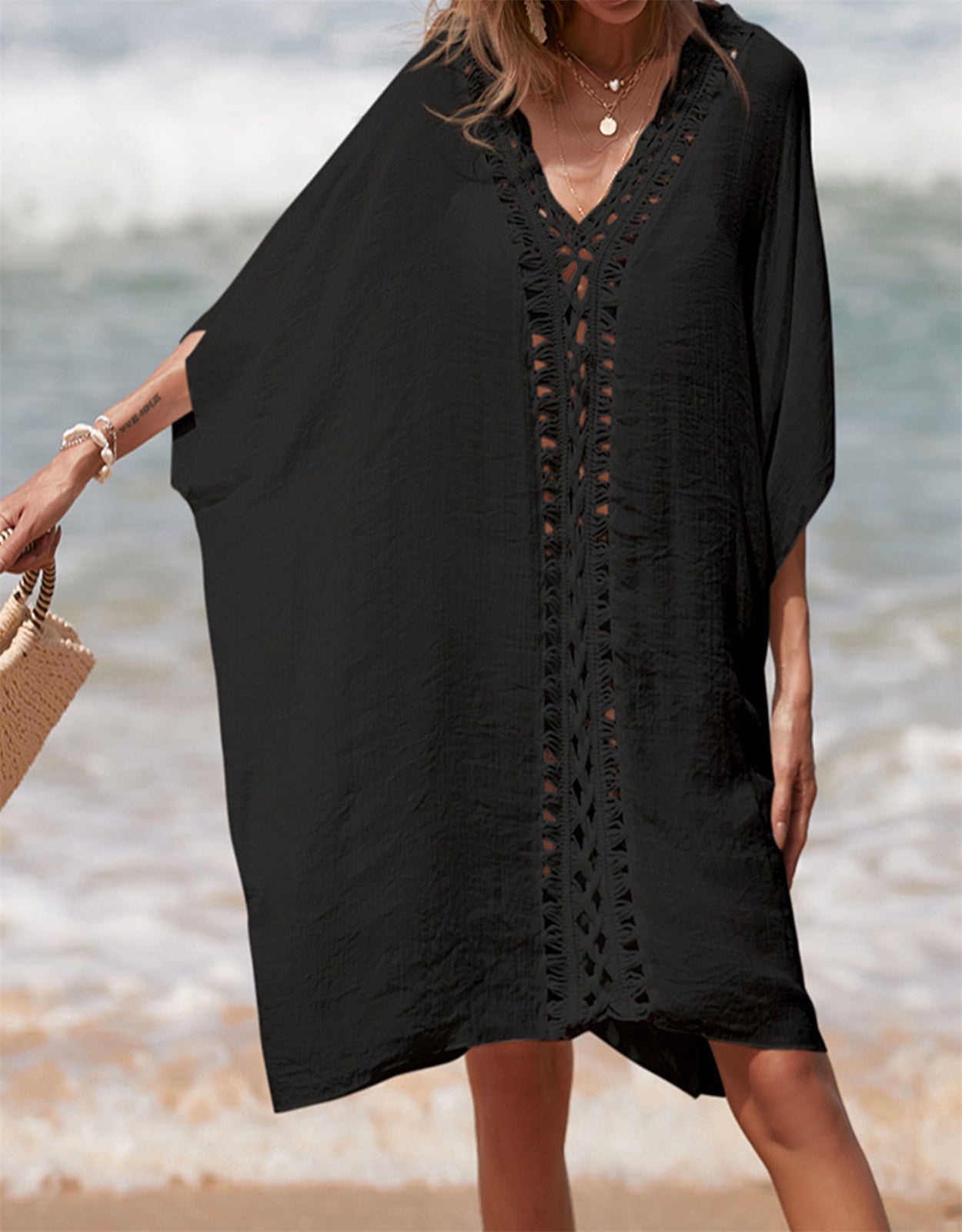 Women's loose sun-proof sexy beach cover-up