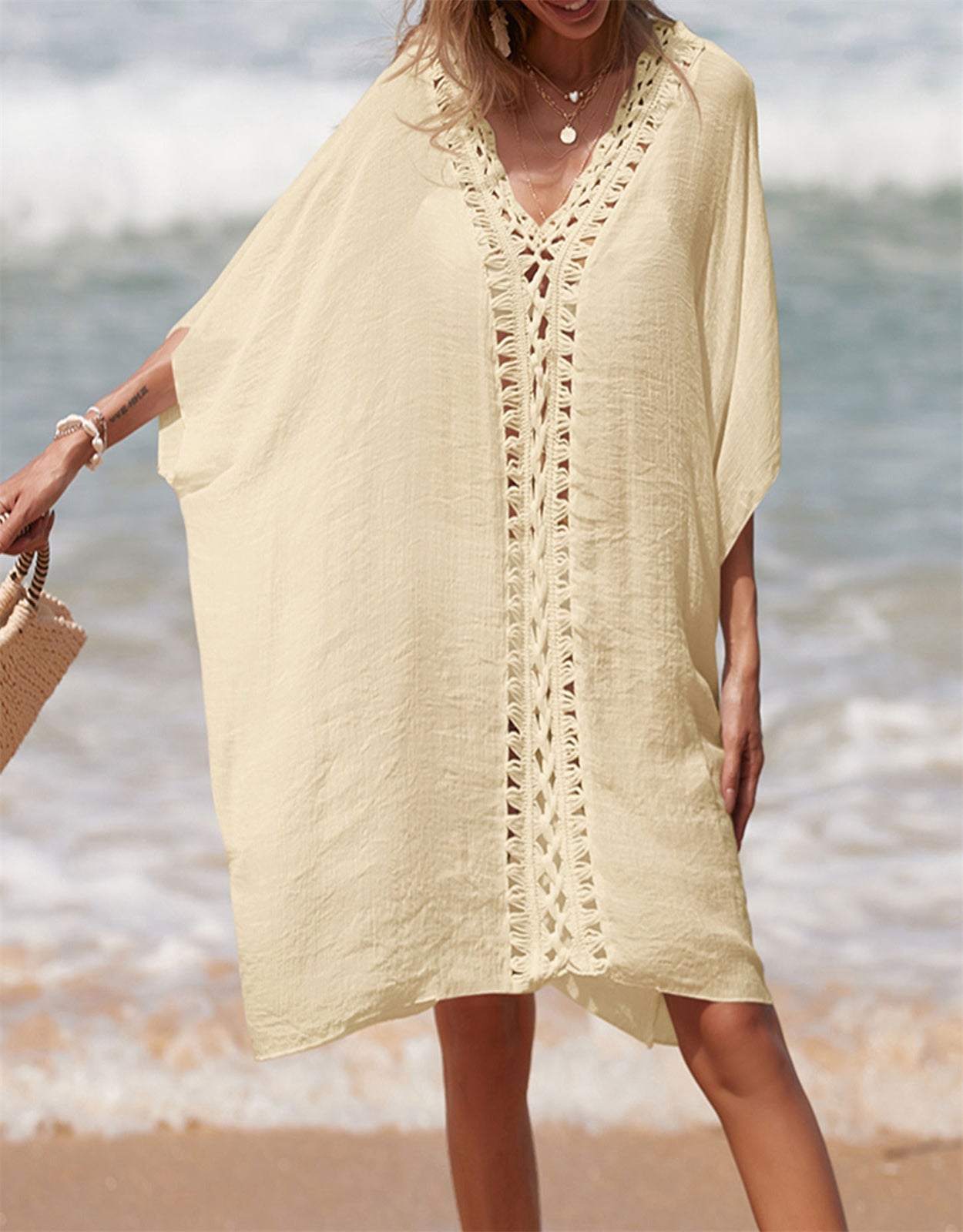 Women's loose sun-proof sexy beach cover-up