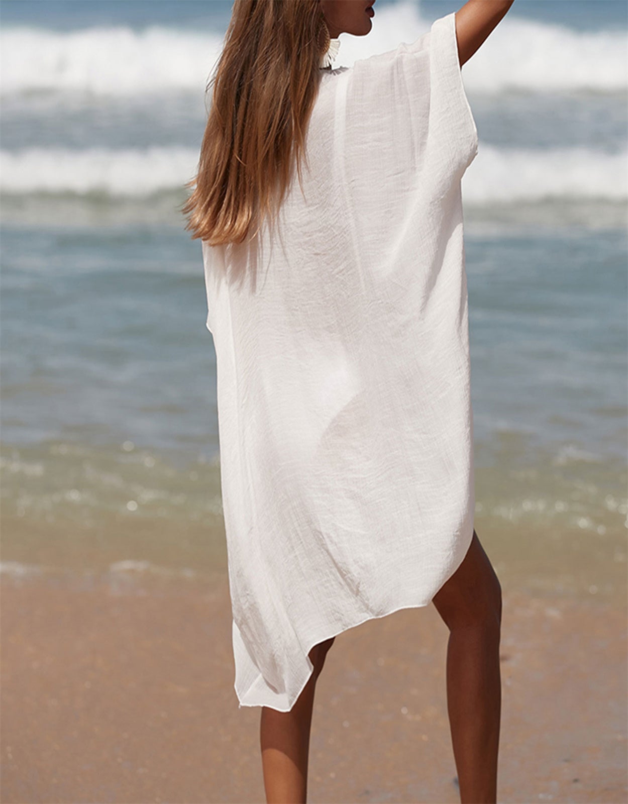 Women's loose sun-proof sexy beach cover-up